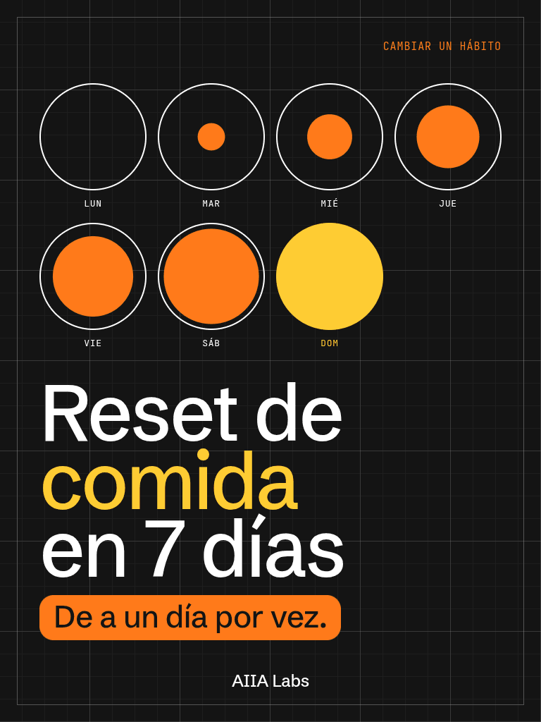 Reordená tu alimentación en 7 días