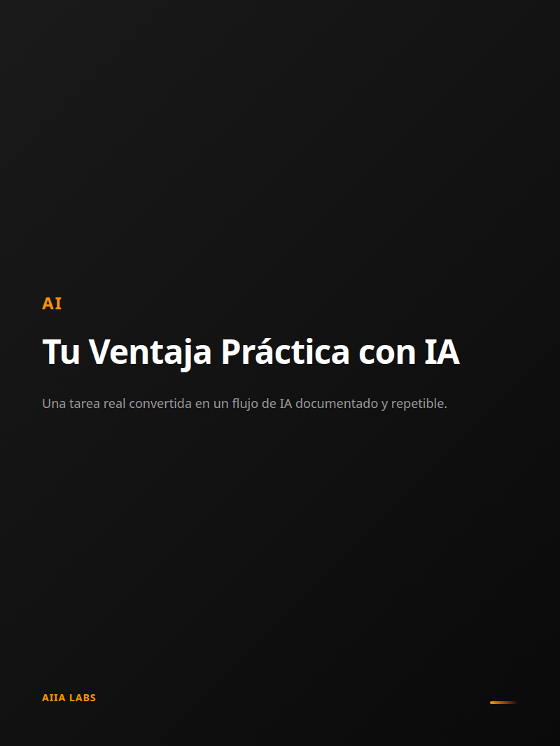 Tu Ventaja Práctica con IA