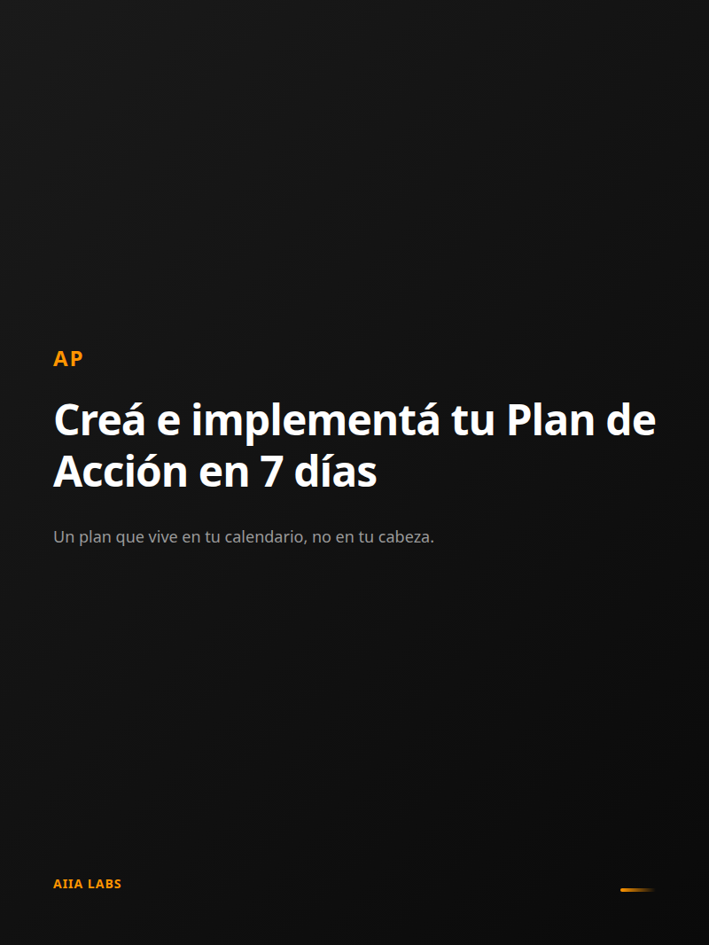Plan de acción en 7 días