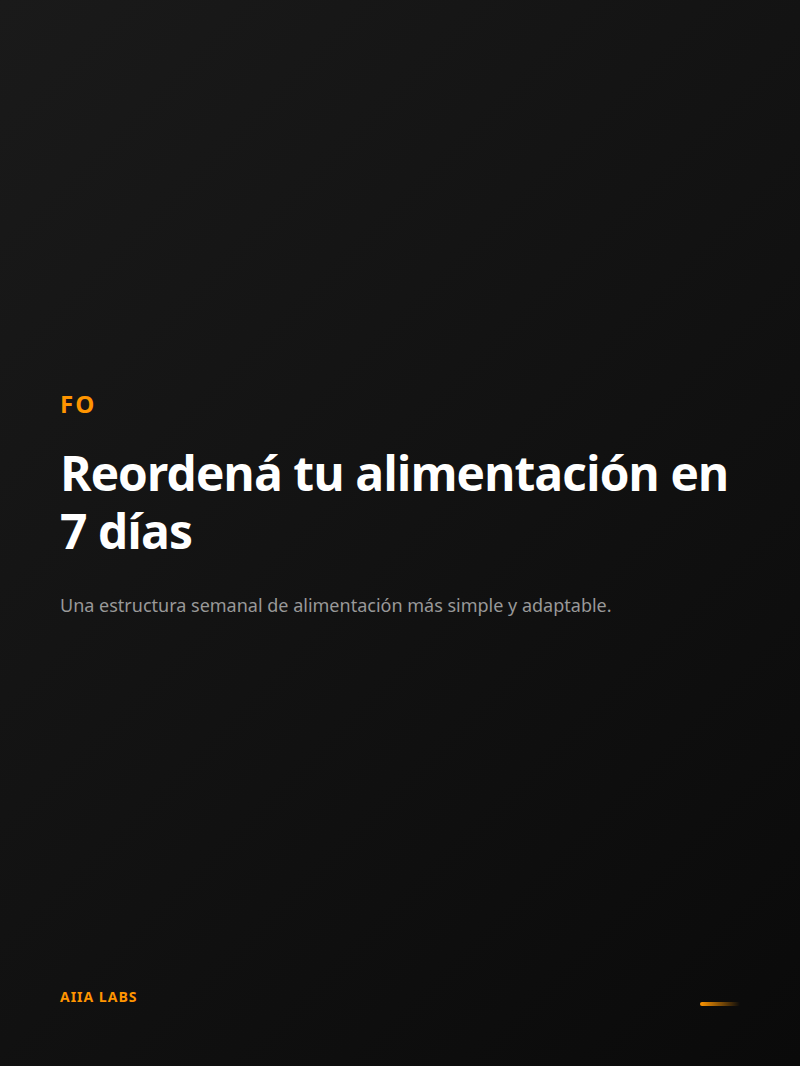 Reset de comida en 7 días
